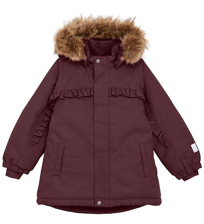 Minymo Vinterjakke m/Pels - Catawba Grape