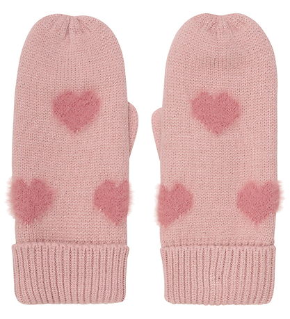 Minymo Vanter - Strik - m. Soft Teddy -  Misty Rose