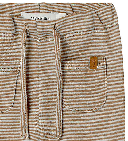 Lil Atelier Bukser - NbmOhio - Turtledove/Sepia Tint