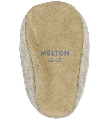 Melton Hjemmesko - Beige Melange