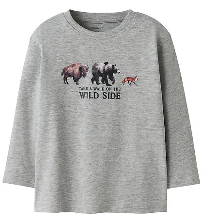 Name It Bluse - NmmOris - Grey Melange