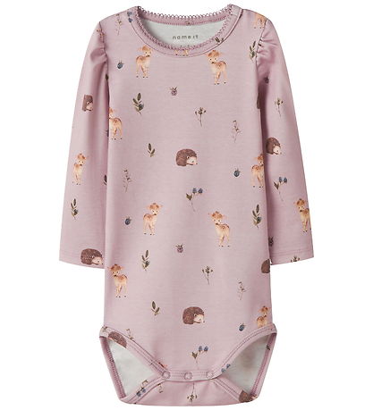 Name It Body l/æ - NbfOtia - Burnished Lilac m. Dyr