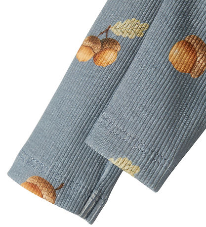 Name It Leggings - Rib - NbmOlyan - Tradewinds m. Agern