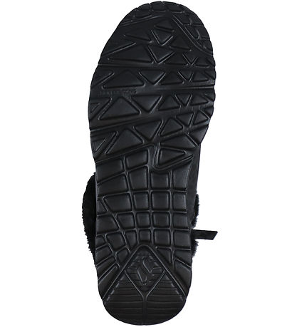 Skechers Støvler - Uno Lite Cozy Leopard - Sort