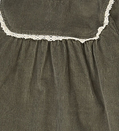 Müsli Kjole - Fløjl - Deep Green
