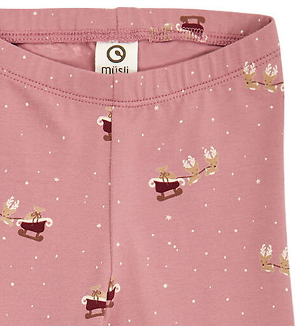 Müsli Leggings - Christmas - Nostalgia Rose/Cabernet/Balsam Crea
