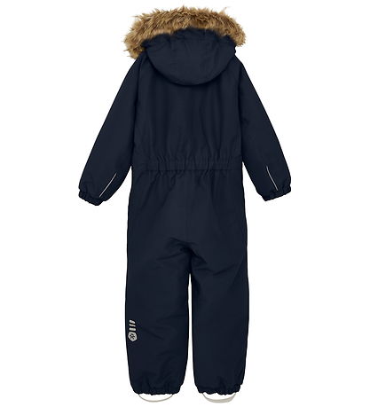 Color Kids Flyverdragt - Coverall w. Fake Fur - Total Eclipse
