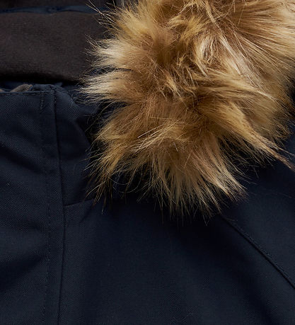 Color Kids Flyverdragt - Coverall w. Fake Fur - Total Eclipse