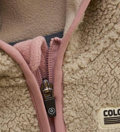 Color Kids Fleece Jakke - Baby Teddy - Woodrose