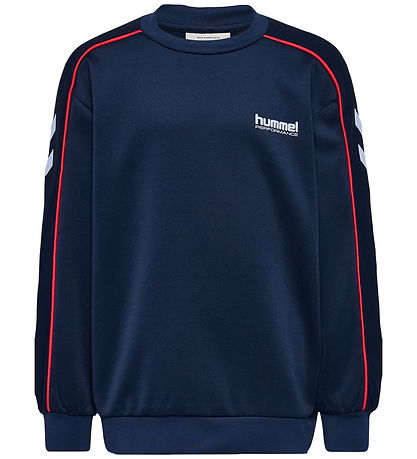 Hummel Bluse - hmlJR Performance - Interlock Crewneck - Blå