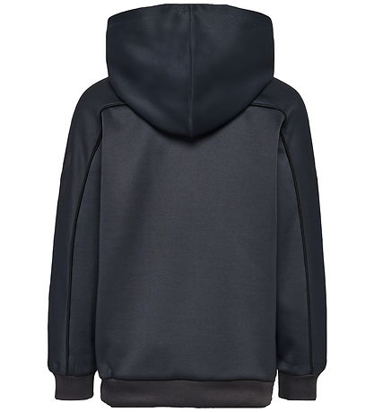 Hummel Hættetrøje - hmlJR Performance - Interlock Hoddie - Ebony