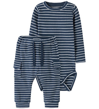 Name It Bodysæt - Body l/æ/Bukser - NbmOconnor - Insignia Blue