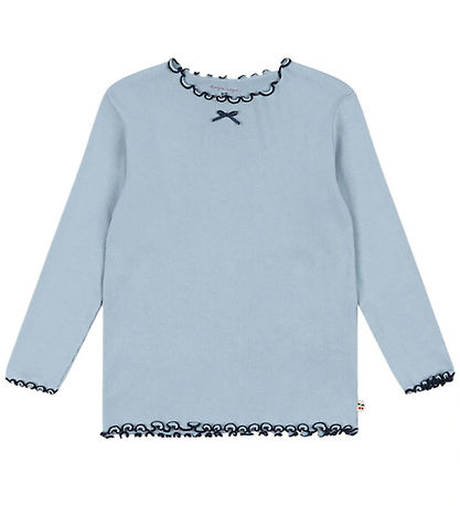 Konges Sløjd Sæt - Bluse/Leggings - Rib - Rivi - Blue Fog