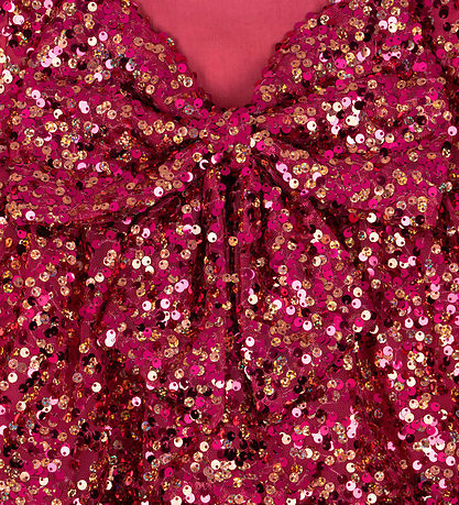 Konges Sløjd Kjole - Lila Sequin Bow - Sparkling Sangria