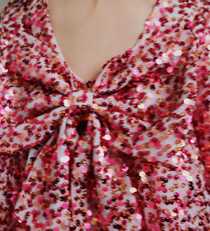 Konges Sløjd Kjole - Lila Sequin Bow - Sparkling Sangria
