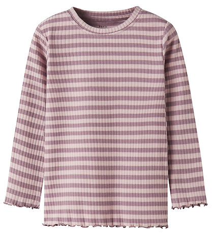 Name It Bluse - Rib - NmfVemma - Toadstool/Burnished Lilac