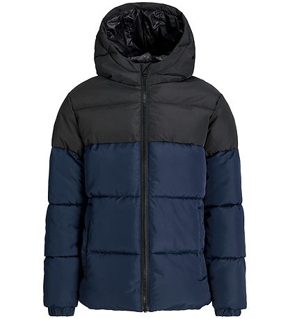 Jack & Jones Dynejakke - JjmAze - Sky Captain/BLACK BLOCKING