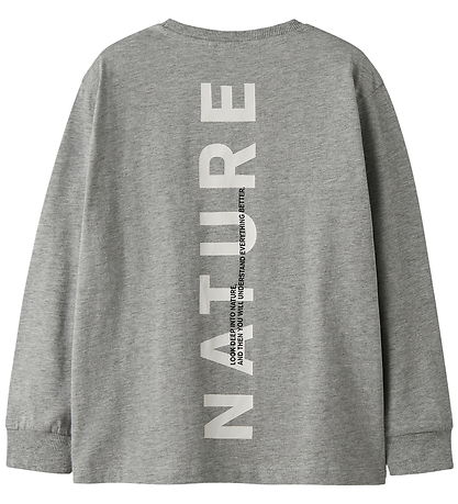 Name It Bluse - NkmOrson - Grey Melange