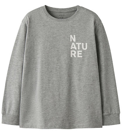 Name It Bluse - NkmOrson - Grey Melange