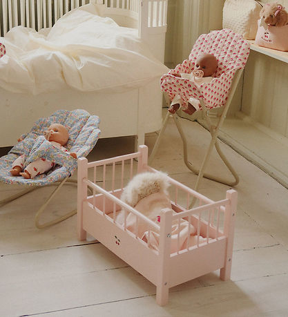 Konges Sløjd Dukkeseng - Doll Bed - Pink
