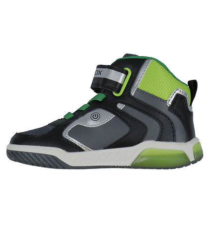 Geox Støvler m. Lys - Inex - Black/Lime