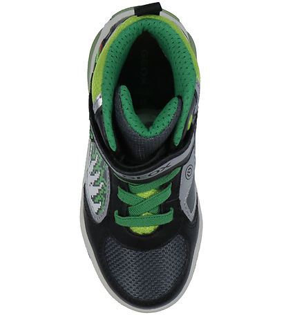 Geox Støvler m. Lys - Inex - Black/Lime