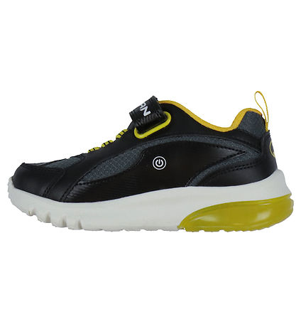 Geox Sko m. Lys - Ciberdron - Black/Yellow