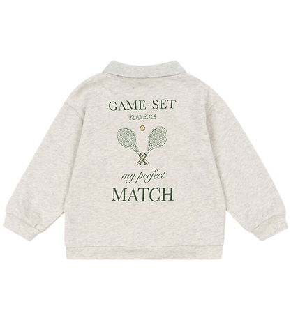Konges Sløjd Polobluse - Spotty - Off White Melange