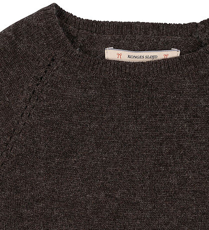 Konges Sløjd Bluse - Strik -  Cathy - Brown Melange