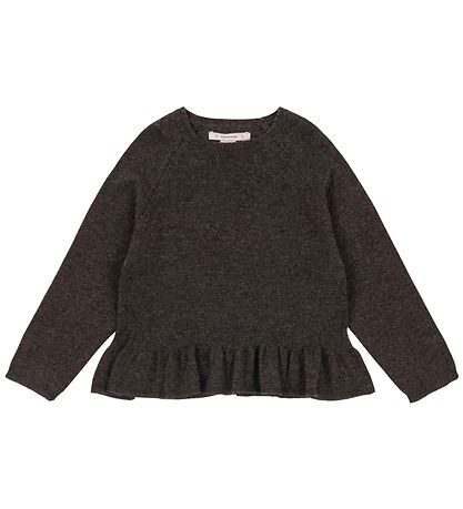 Konges Sløjd Bluse - Strik -  Cathy - Brown Melange