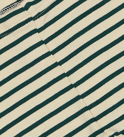Petit Piao Leggings - Rib - Modal - Dark Sea/Off White