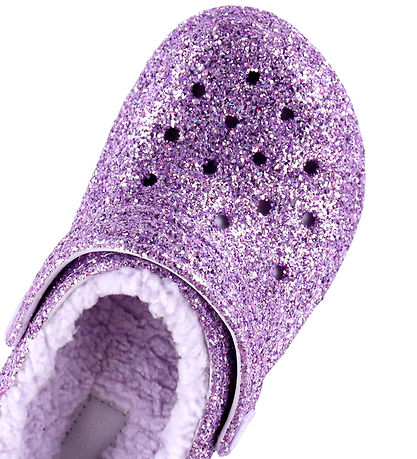 Crocs Sandaler - Clsc Lined Chunky Glitter - Purple Moon