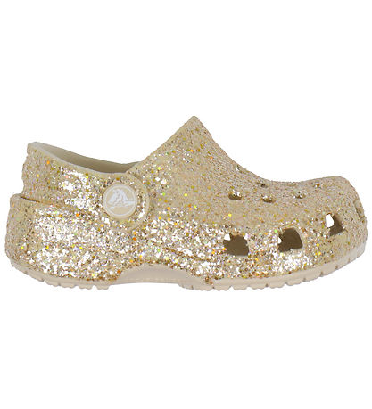 Crocs Sandaler - Littles Chunky Glitter - Sandstone