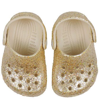 Crocs Sandaler - Littles Chunky Glitter - Sandstone