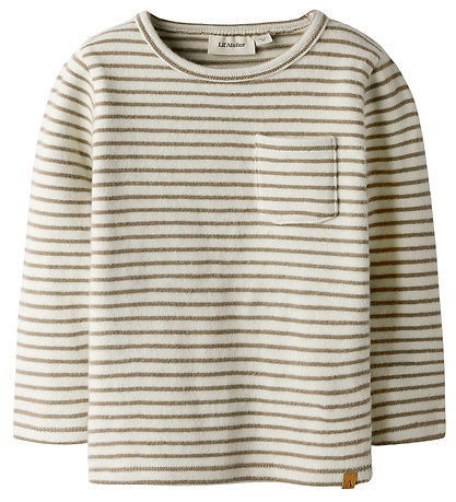 Lil Atelier Bluse - Slim - NmmThoro - Turtledove/Sepia Tint