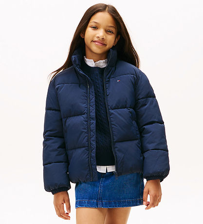 Tommy Hilfiger Dunjakke - Dark Night Navy