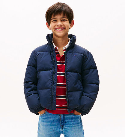 Tommy Hilfiger Dunjakke - Dark Night Navy