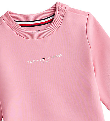Tommy Hilfiger Sweatsæt - Mini Corp - Mystic Pink