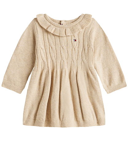 Tommy Hilfiger Kjole - Strik - Cable - Malted Milk Heather