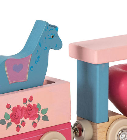 Konges Sløjd Tog - Bøgetræ - Unicorn - Pink