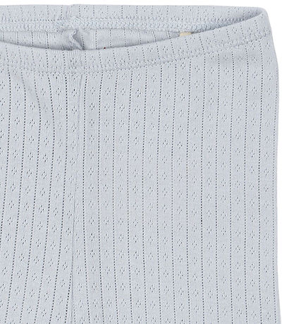 Konges Sløjd Leggings - Rib - Minnie - Gray Dawn m. Hulmønster