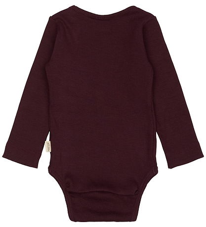 Petit Piao Body l/æ - Rib - Modal - Dark Grape