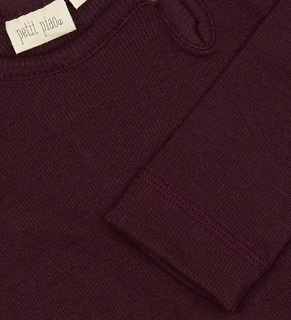 Petit Piao Body l/æ - Rib - Modal - Dark Grape