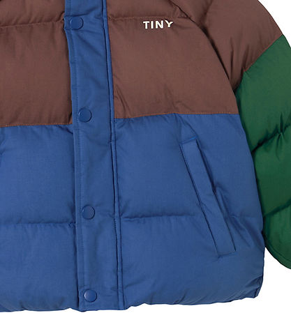 Tiny Cottons Dynejakke - Color Block - Dark Blue