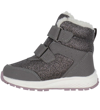 Viking Vinterstøvler - Equip Glitter Warm WP 2V - Charcoal/Dusty