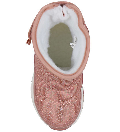 Viking Vinterstøvler - Equip Glitter Warm WP Pull-on - Pink