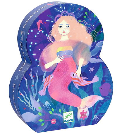 Djeco Puslespil - Ella The Mermaid - 36 Brikker
