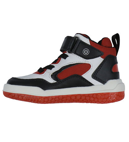 Geox Støvler  m. Lys - Buzzerlight - White/Red
