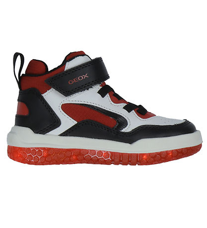 Geox Støvler  m. Lys - Buzzerlight - White/Red