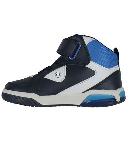 Geox Støvler m. Lys - Inke - Navy/Lt Blue